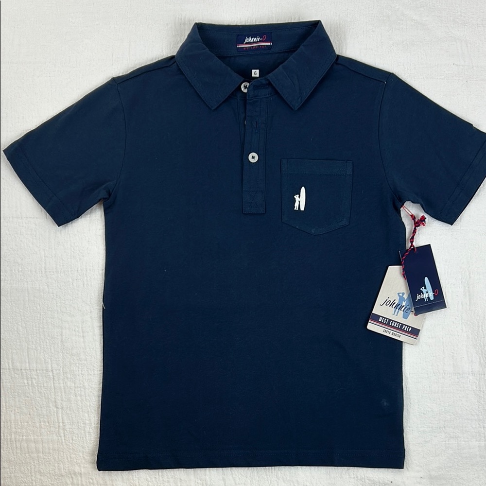Johnnie-O Navy Kids Polo Shirt size 6
